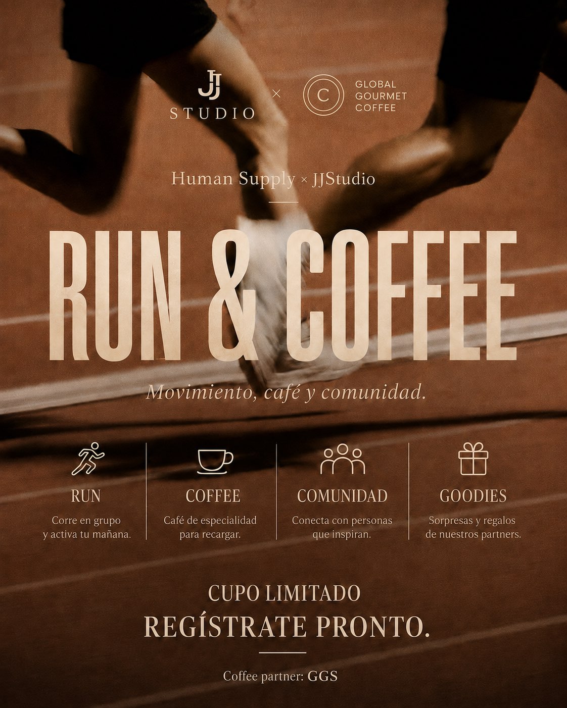 Run & Coffee, Human Supply × JJStudio, coffee partner GGS