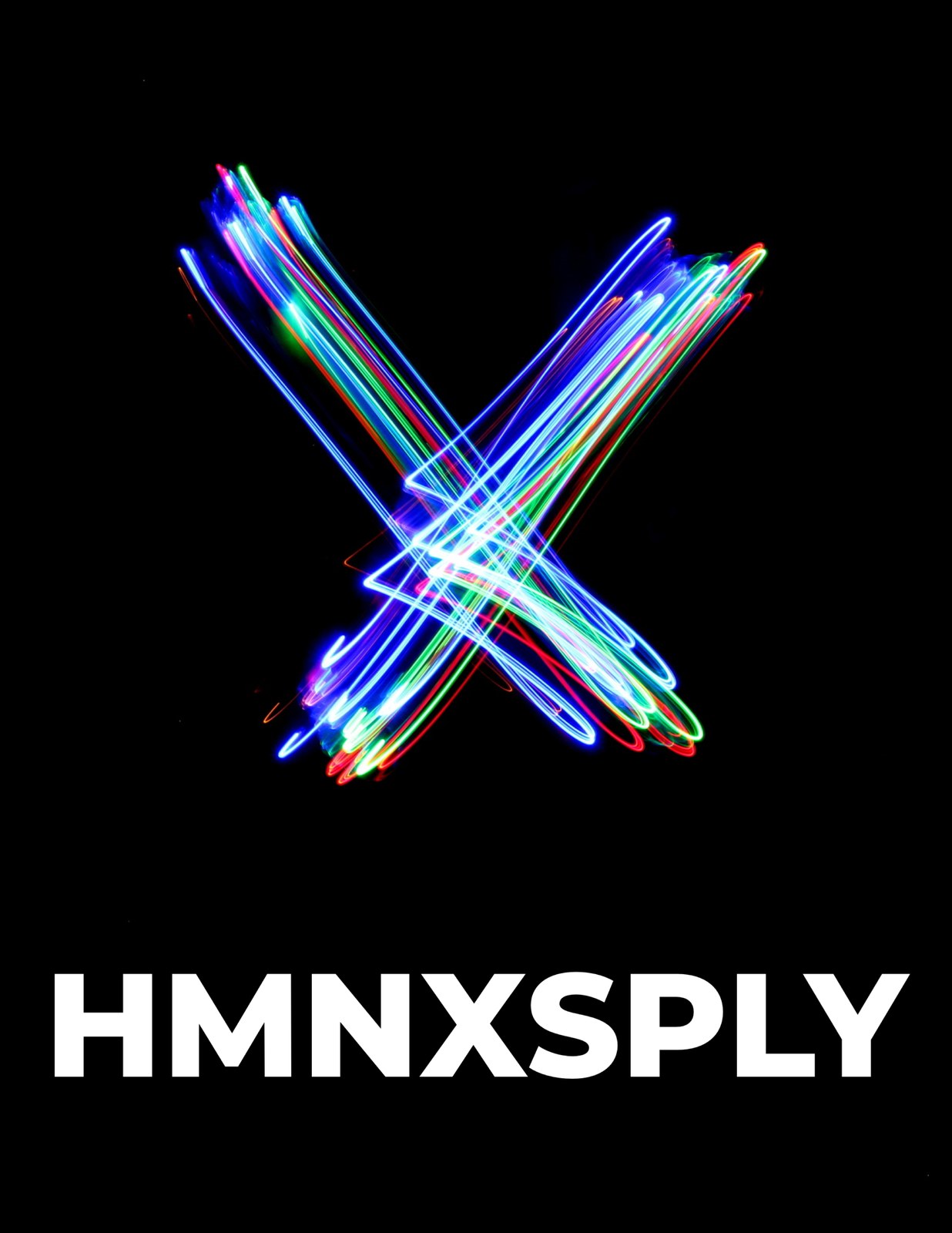 HMNXSPLY, light-painted X mark